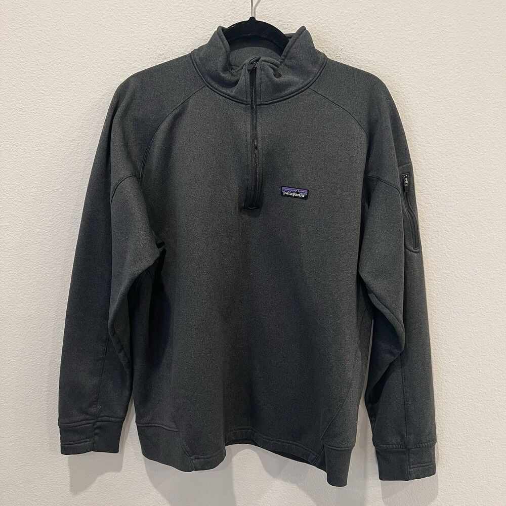 Patagonia Women's Better Sweater 1/4-Zip Large Condor Gray Outdoors Hike